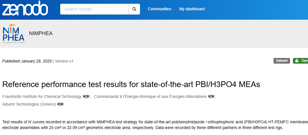 NIMPHEA – D5.3 Reference test results